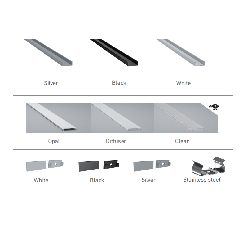 Aluminum LED Strip Channel For 20mm CCT LED Light Strip Aluminum LED Strip Channel For 20mm CCT LED Light Strip